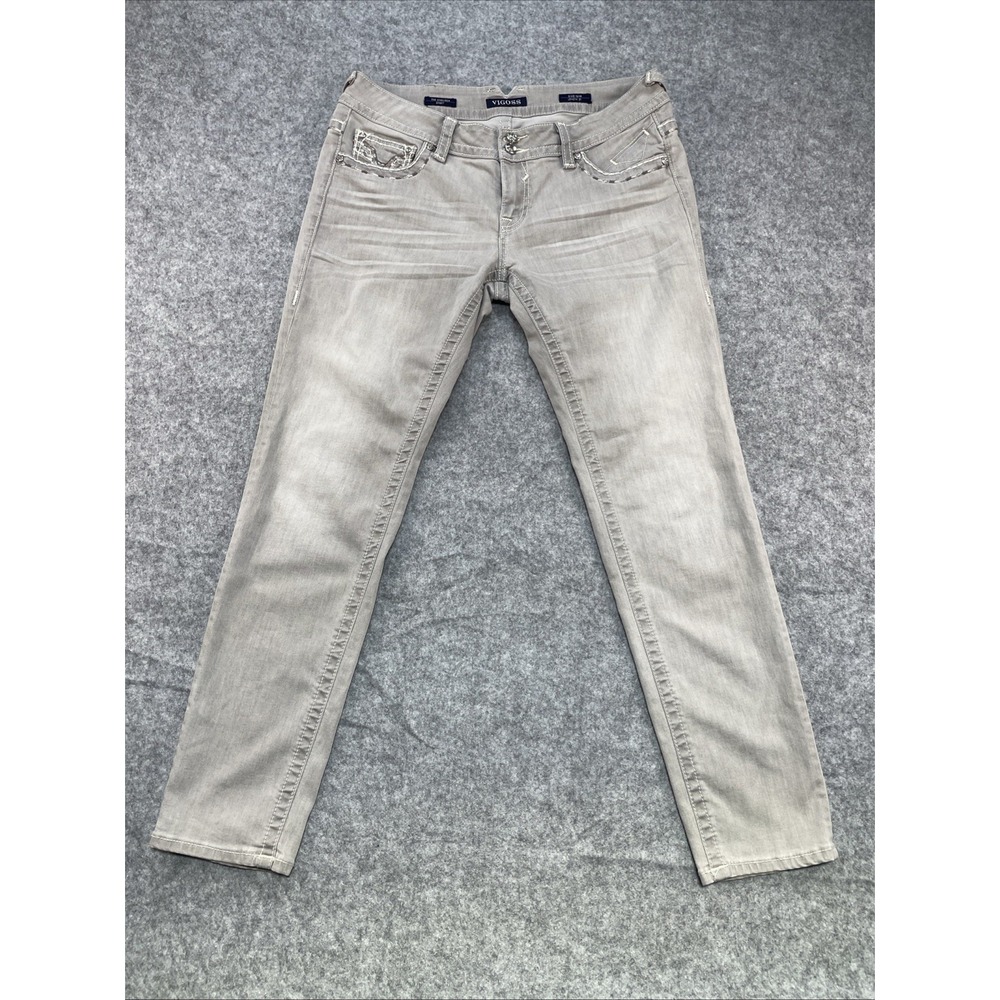 Vigoss The Chelsea Skinny Jeans Women's 13/14 L31  Mid Rise Blue
